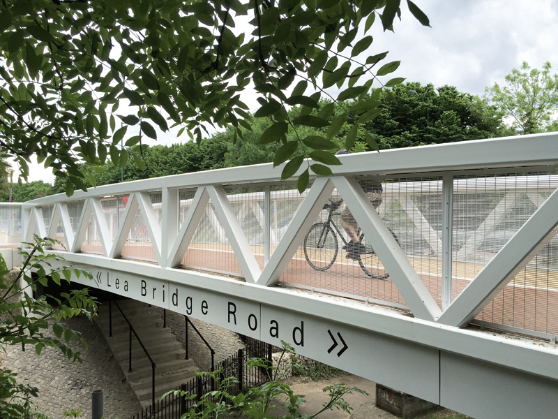 Lea Bridge Road cycle bridge
